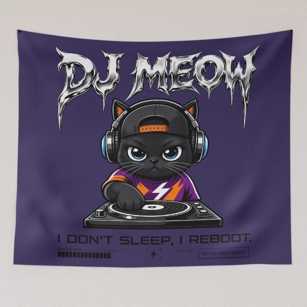 Item preview, Heavy Metal Meow: Dark Turntablist designed and sold by CataosMeow.