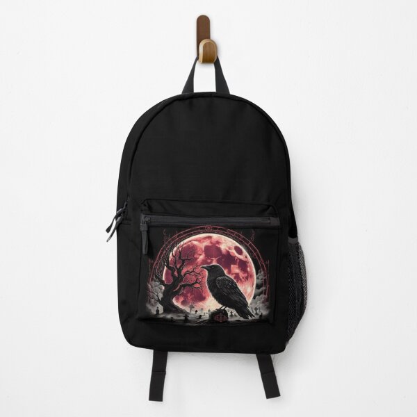 Item preview, Gothic Raven – Red Moon Graveyard Art designed and sold by Dogandesighn.