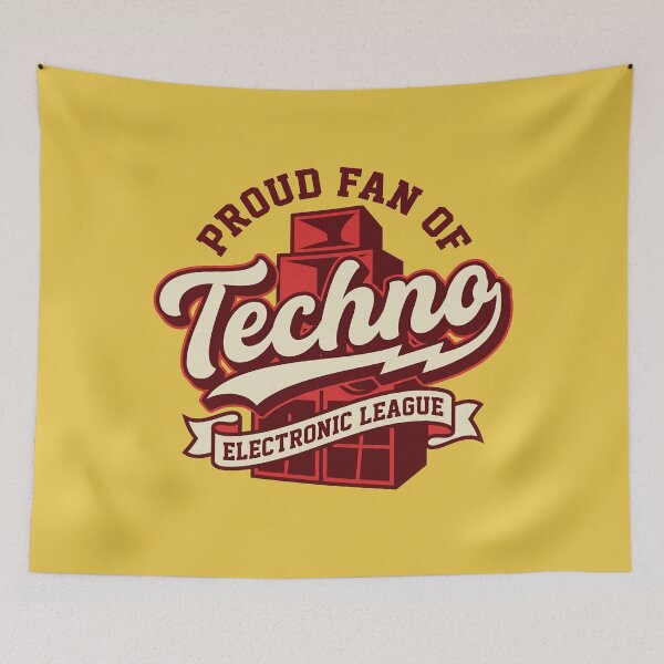 Item preview, Proud Fan of Techno Vintage Electronic Music Sound System designed and sold by Cozy-Old-Pub.