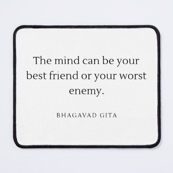 Item preview, Bhagavad Gita quote mindfullness designed and sold by Ranasko.