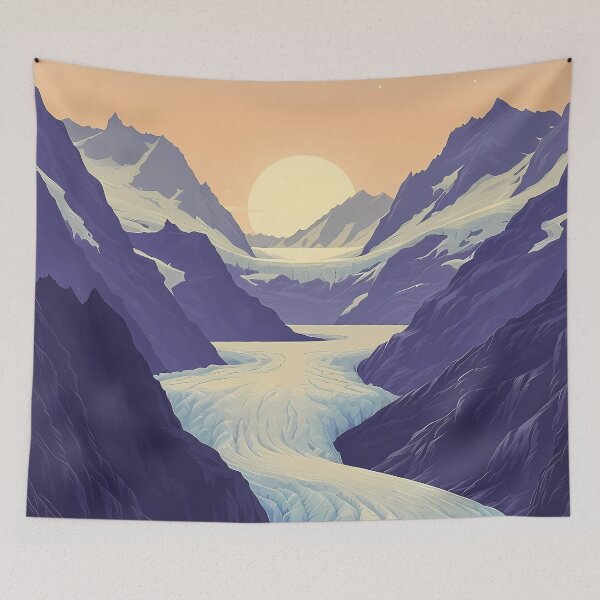 Item preview, Artic Glacier Sunset designed and sold by felix.illustrates.