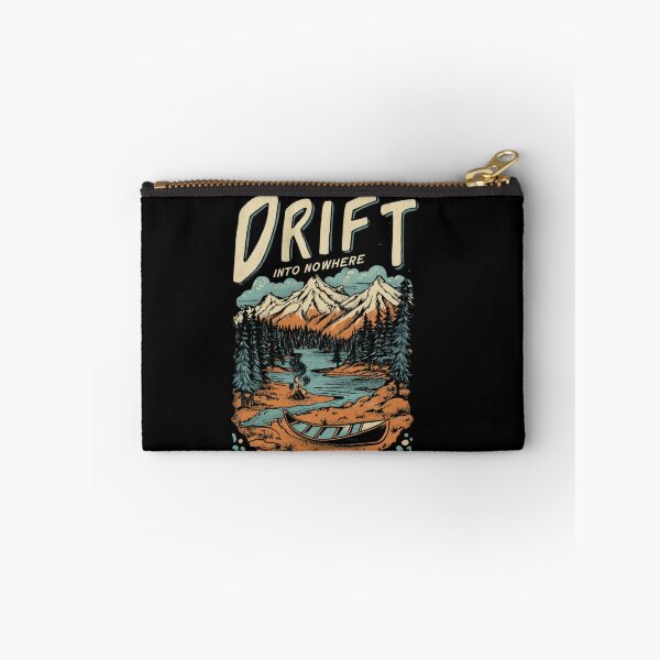 Item preview, Drift Into Nowhere Canoe Mountain Vintage Illustration designed and sold by Blurbean.