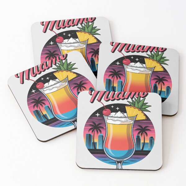 Item preview, Miami Tropical Cocktail Sunset designed and sold by RedCircleArt.