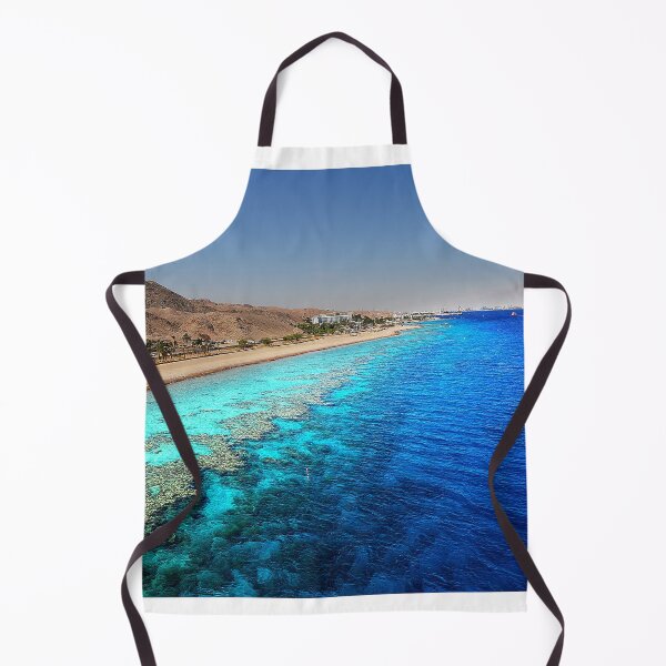 Item preview, Red Sea Coral Reef, Eilat Beach Art, Almogim Coastline Photo, Israel Summer Wall Decor designed and sold by HechtmanFineArt.