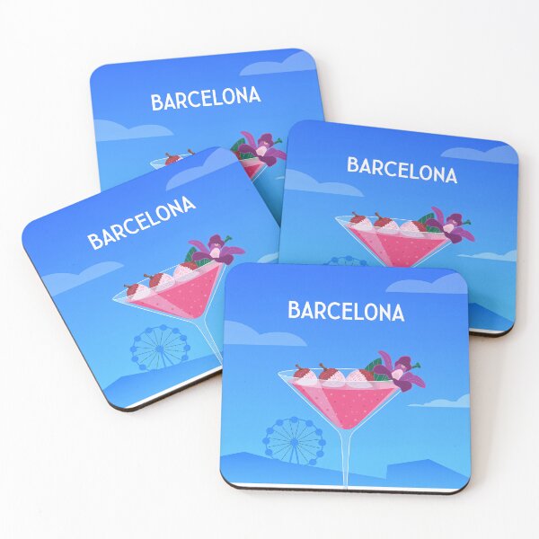 Item preview, Barcelona Pink Cocktail Vacation designed and sold by RedCircleArt.