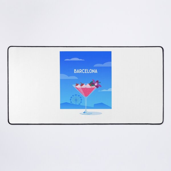 Item preview, Barcelona Pink Cocktail Vacation designed and sold by RedCircleArt.