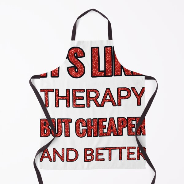 Item preview, Clothing Making It'S Like Therapy But Cheaper And Better Red Rhinestone designed and sold by TheIconSmith.