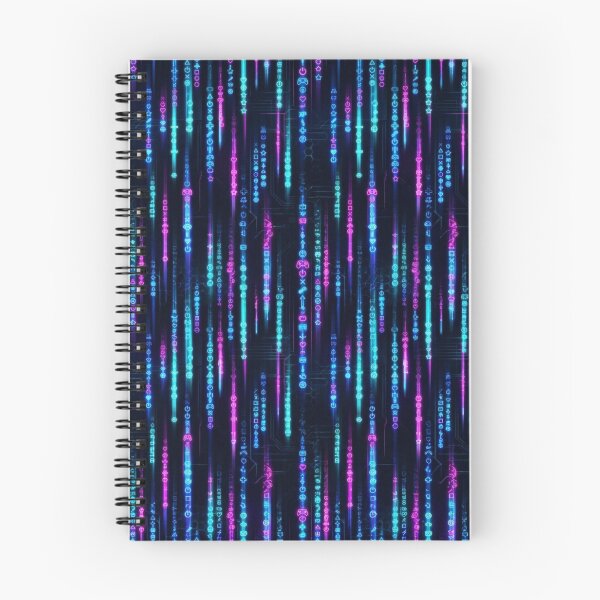 Item preview, Neon Data Rain designed and sold by StickVerse by Owais.