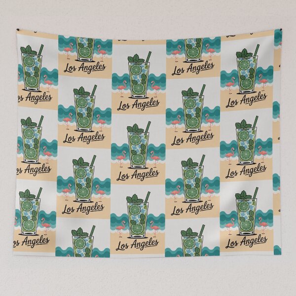 Item preview, Los Angeles Mojito Beach Vibes designed and sold by RedCircleArt.