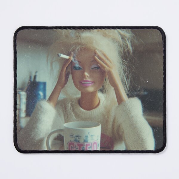 Item preview, Funny Distressed Doll Face Meme Smoking Sarcastic Humor Gift designed and sold by pharaohtahi.
