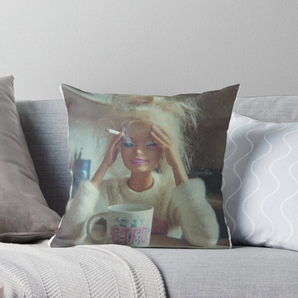 Item preview, Funny Distressed Doll Face Meme Smoking Sarcastic Humor Gift designed and sold by pharaohtahi.