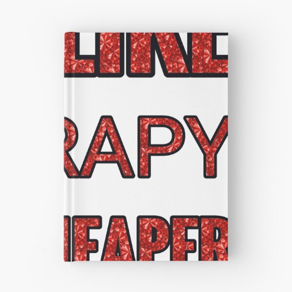 Item preview, Drawing It'S Like Therapy But Cheaper And Better Red Rhinestone designed and sold by TheIconSmith.