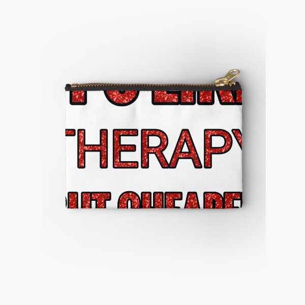 Item preview, Drawing It'S Like Therapy But Cheaper And Better Red Rhinestone designed and sold by TheIconSmith.