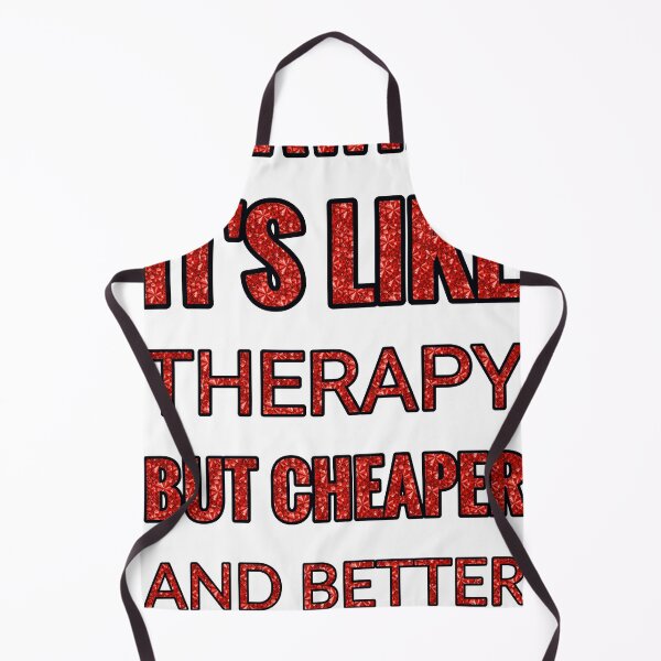 Item preview, Drawing It'S Like Therapy But Cheaper And Better Red Rhinestone designed and sold by TheIconSmith.