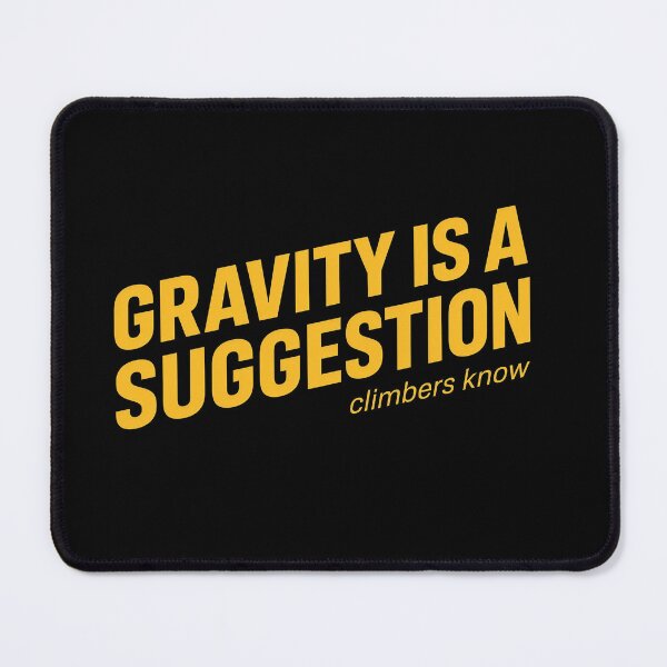 Item preview, Gravity Is A Suggestion Funny Rock Climbing Typography Tee Sticker Climber Gift designed and sold by sharifex.