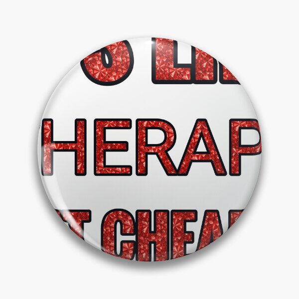 Item preview, Painting It'S Like Therapy But Cheaper And Better Red Rhinestone designed and sold by TheIconSmith.