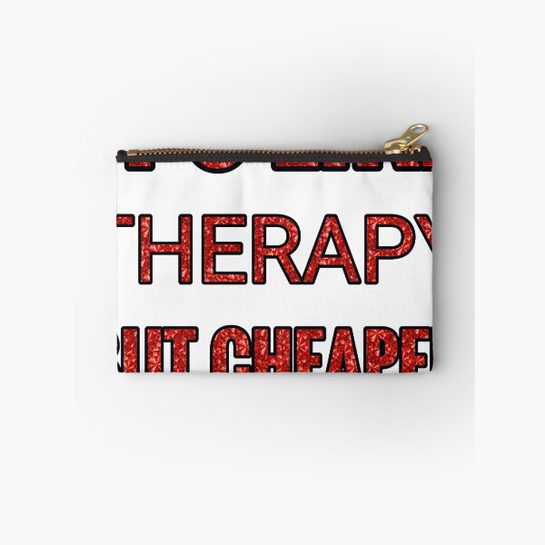 Item preview, Painting It'S Like Therapy But Cheaper And Better Red Rhinestone designed and sold by TheIconSmith.