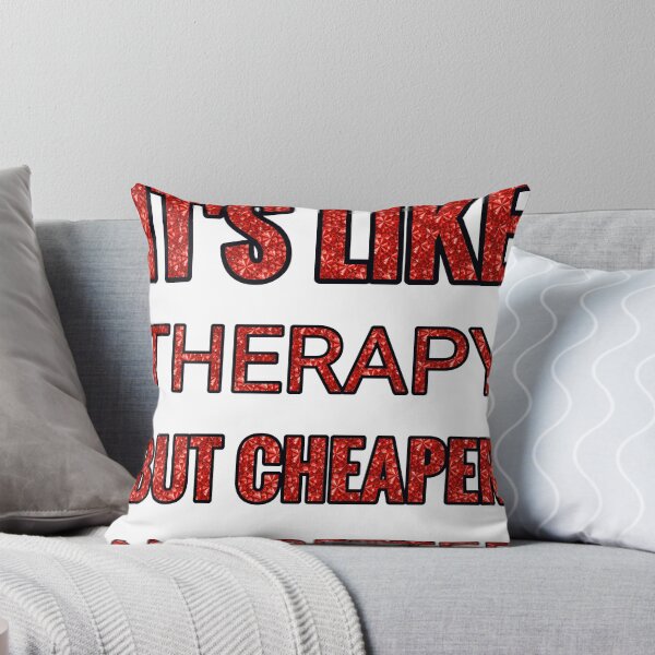 Item preview, Painting It'S Like Therapy But Cheaper And Better Red Rhinestone designed and sold by TheIconSmith.