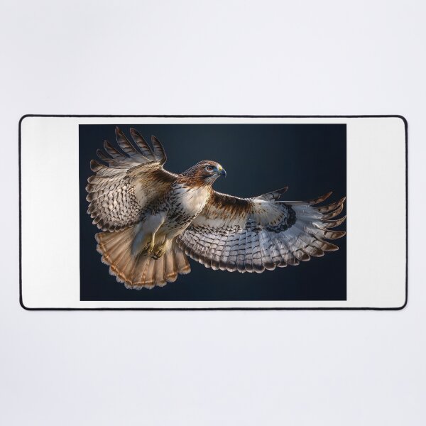 Item preview, Majestic Hawk in Flight with Stunning Feather Detail designed and sold by Artessie.