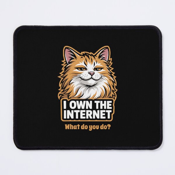 Item preview, Smug Cat Owns Internet Funny Feline Meme designed and sold by AntiqueImages.