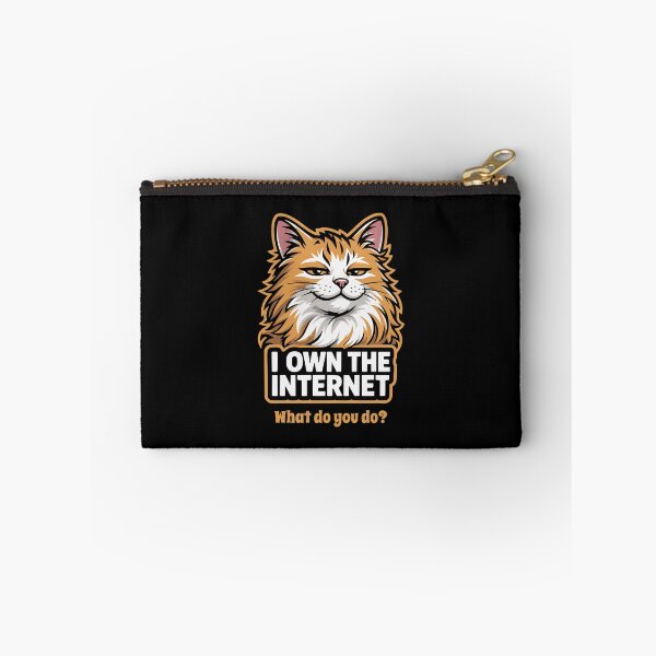 Item preview, Smug Cat Owns Internet Funny Feline Meme designed and sold by AntiqueImages.