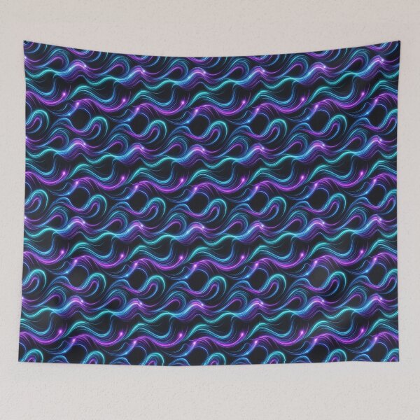 Item preview, Neon Flow Waves designed and sold by StickVerse by Owais.