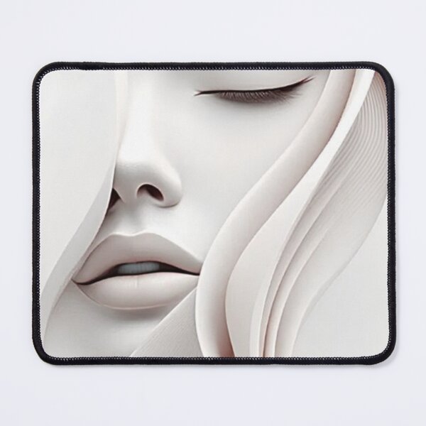 Item preview, Minimalist Abstract Woman Face Paper Sculpture designed and sold by Silence has weight.