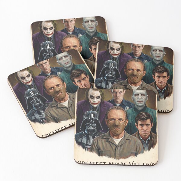 Item preview, Poster with all greatest movie bad guys designed and sold by Jandedan.
