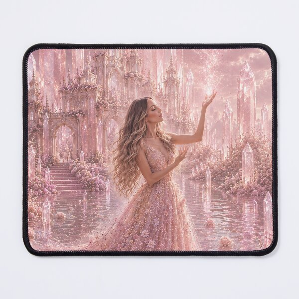 Item preview, Rose Quartz Goddess – Magical Crystal Fairytale Castle designed and sold by butterfLydii.