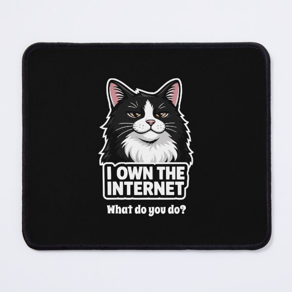 Item preview, Smug Tuxedo Cat Owns The Internet Funny Feline designed and sold by AntiqueImages.