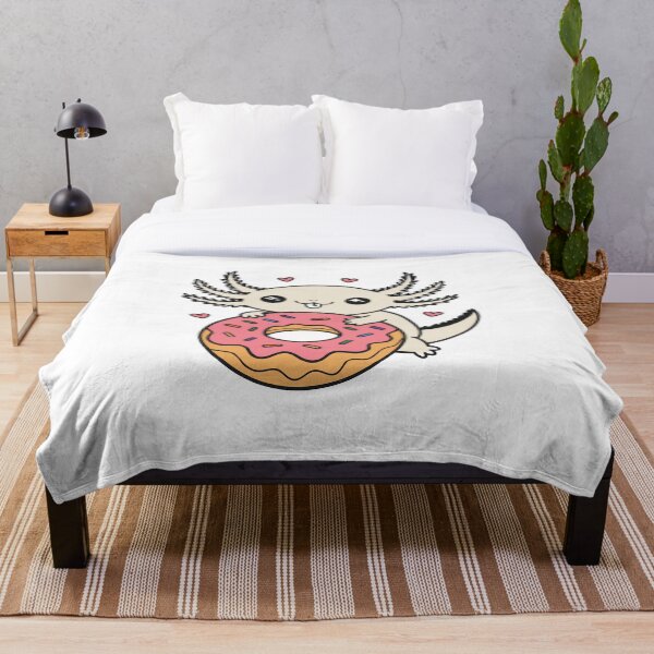 Item preview, Cute Kawaii Axolotl Donut Sprinkles Sweet Foodie Sticker designed and sold by CutRootCo.
