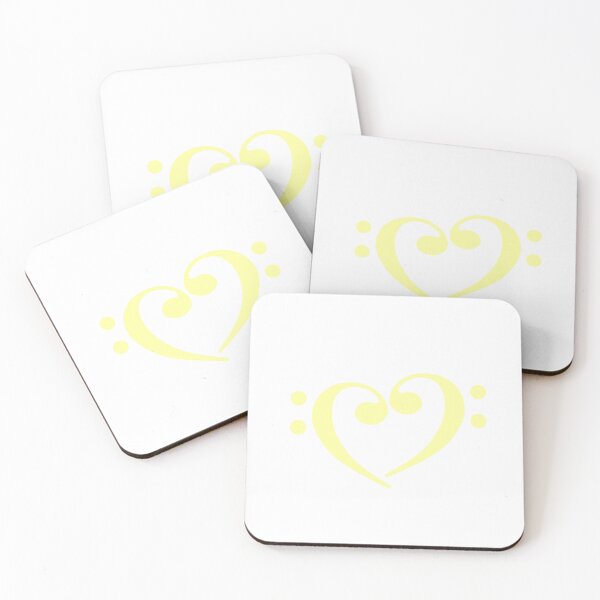 Item preview, Bass Clef Heart Buttercup designed and sold by Ukulaliens.