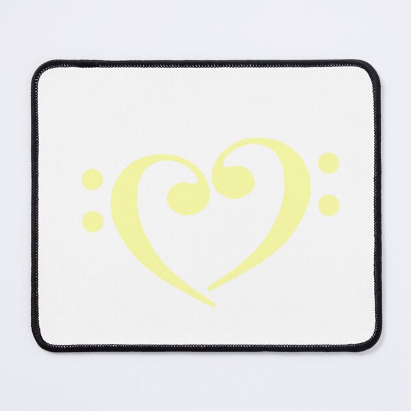 Item preview, Bass Clef Heart Buttercup designed and sold by Ukulaliens.