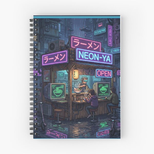 Item preview, Cyberpunk Ramen Shop: 16-Bit Neon Night designed and sold by Retrotech Lab.