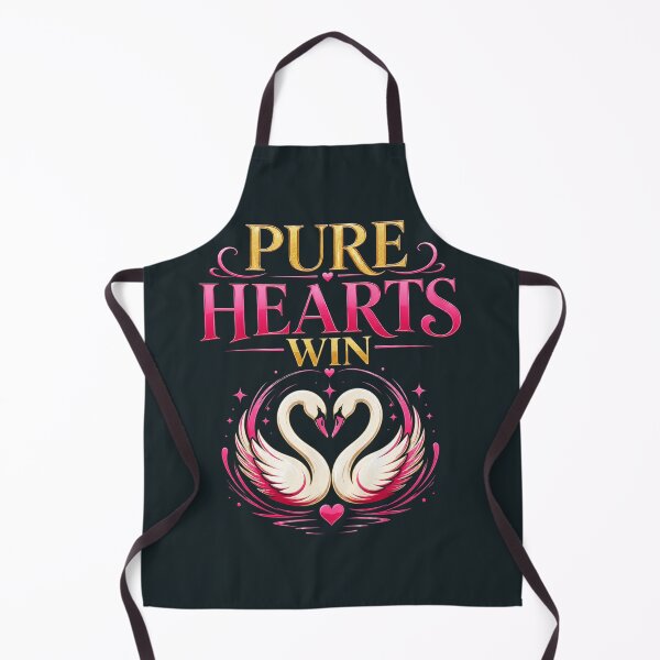 Item preview, Pure Hearts Win, Romantic Swan Love Design, Genuine Love Quote designed and sold by JagrDesigns.