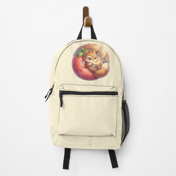 Item preview, Cute Squirrel Reading on Giant Strawberry designed and sold by MythicCotton.