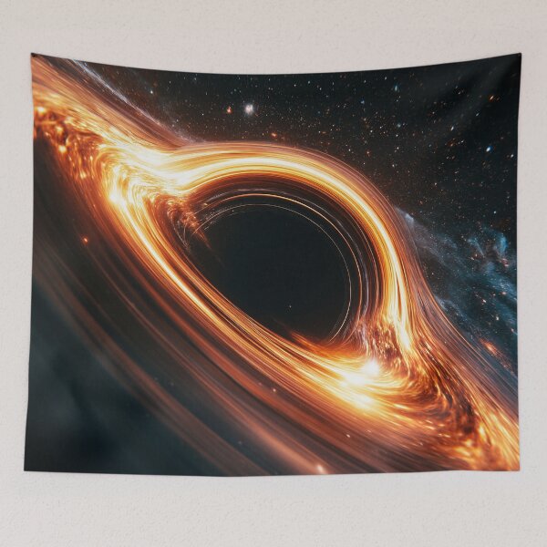 Item preview, Supermassive Black Hole Accretion Disk — Cosmic Fire Space Art designed and sold by lematworks.