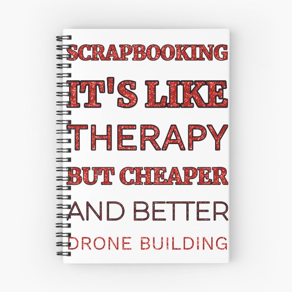 Item preview, Scrapbooking It'S Like Therapy But Cheaper And Better Red Rhinestone designed and sold by TheIconSmith.