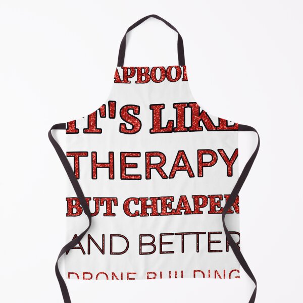 Item preview, Scrapbooking It'S Like Therapy But Cheaper And Better Red Rhinestone designed and sold by TheIconSmith.