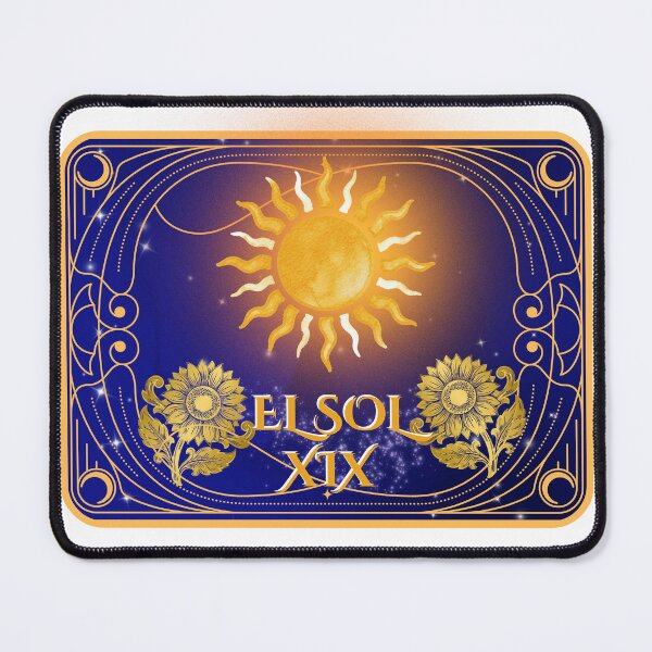 Item preview, The Sun Arcanum XIX - Art Nouveau Edition and Golden Sunflowers designed and sold by Diseño que alegran tu día.