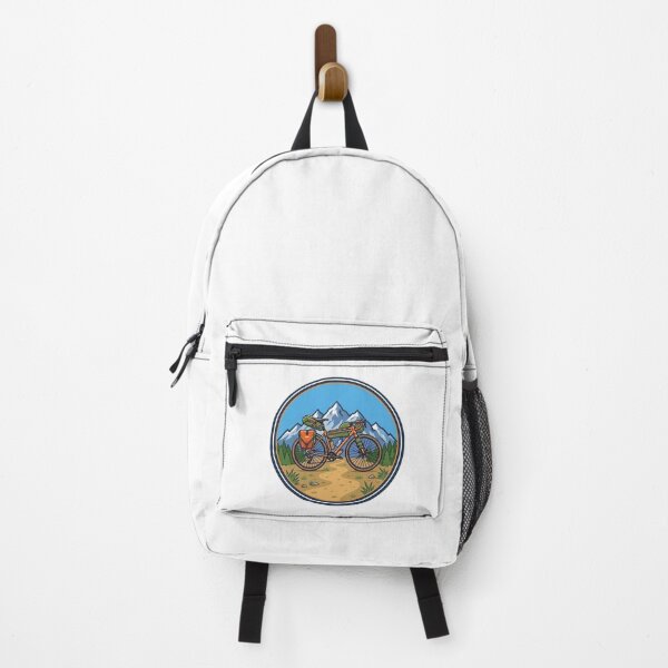 Item preview, Gravel Bike with snow peaked mountains - Eurovelo 7 designed and sold by MyMonkeyMerch.