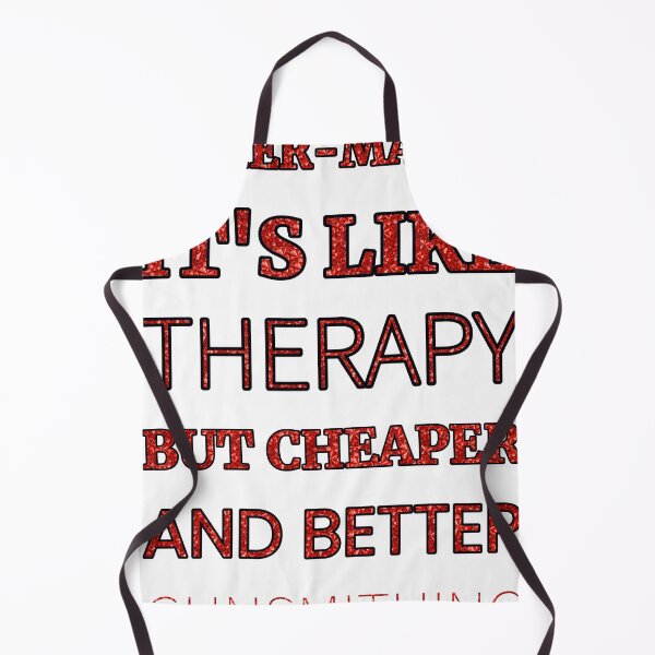 Item preview, Papier Mâché It'S Like Therapy But Cheaper And Better Red Rhinestone designed and sold by TheIconSmith.