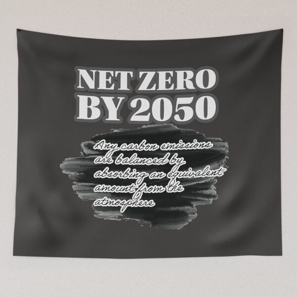 Item preview, Net Zero By 2050 - Netzero - Climate Awareness designed and sold by Drishya-Designs.