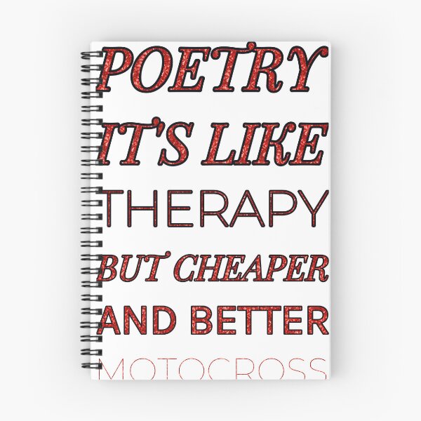 Item preview, Poetry It'S Like Therapy But Cheaper And Better Red Rhinestone designed and sold by TheIconSmith.
