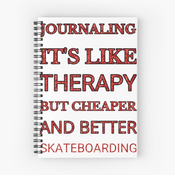 Item preview, Journaling It'S Like Therapy But Cheaper And Better Red Rhinestone designed and sold by TheIconSmith.