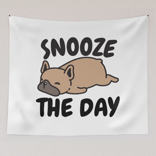 Item preview, Snooze The Day French Bulldog designed and sold by HYPNK.