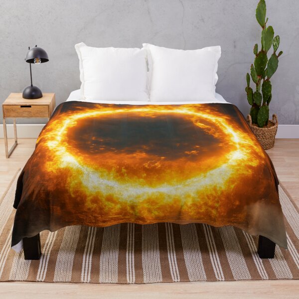 Item preview, Fire Portal in Gothic Cathedral — Dark Fantasy Magic Ring of Fire Art designed and sold by lematworks.