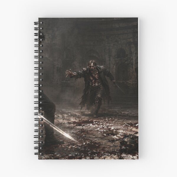 Item preview, Dark Fantasy Undercroft Battle Print | Gothic Horror Sword Fight designed and sold by Element Horizon Studio.