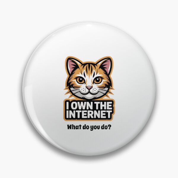 Item preview, Cat Owns the Internet - What do You Do? designed and sold by AntiqueImages.
