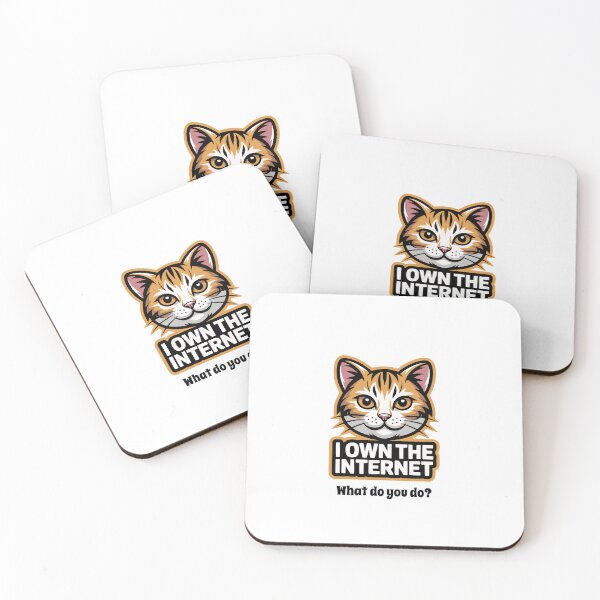 Item preview, Cat Owns the Internet - What do You Do? designed and sold by AntiqueImages.